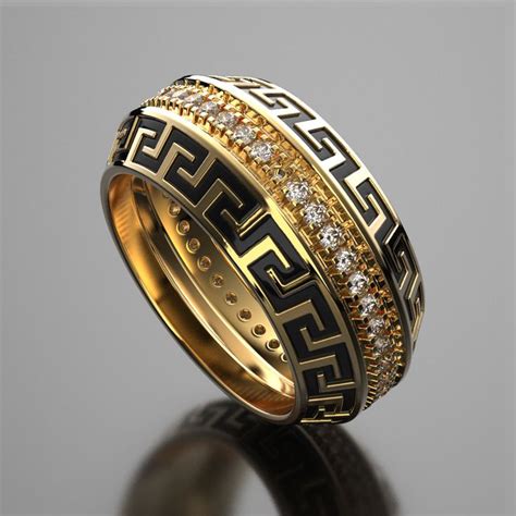 versace mens ring replica|versace gold ring for men.